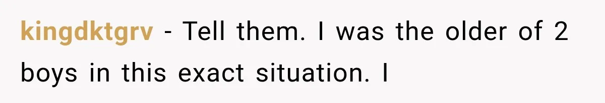 Divorced Dad Found His Ex After a Strange Text, Then Faced Telling Their Sons the Unthinkable kingdktgrv − Tell them. I was the older of 2 boys in this exact situation. I