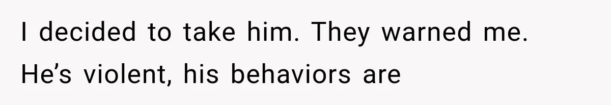 Woman Took In Her Troubled Brother, Then Proved Everyone Wrong About What He Could Become I decided to take him. They warned me. He’s violent, his behaviors are