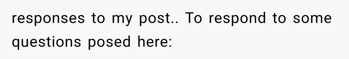 Man Reveals His Darkest Secret After Years Alone, But Therapy Helped Him Rebuild His Life responses to my post.. To respond to some questions posed here: