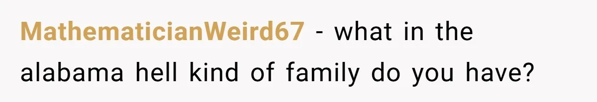 Woman’s Ex Marries Her Brother, Then Turns Every Family Gathering Into an Awkward Nightmare MathematicianWeird67 − what in the alabama hell kind of family do you have?