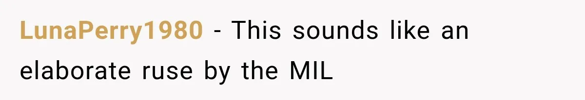 LunaPerry1980 − This sounds like an elaborate ruse by the MIL