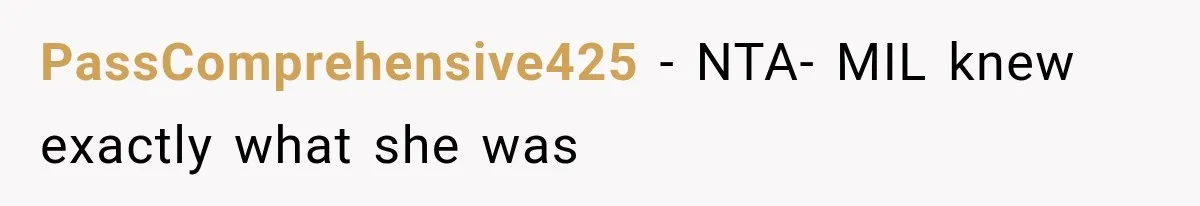 PassComprehensive425 − NTA- MIL knew exactly what she was