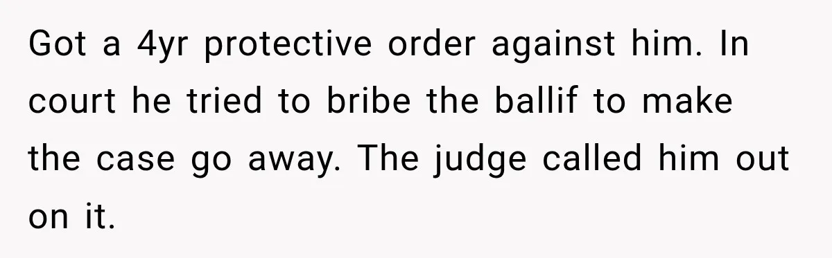 Neighbor Sued Over Six Inches of Fence, So This Rancher Gave Him Exactly What He Asked For Got a 4yr protective order against him. In court he tried to bribe the ballif to make the case go away. The judge called him out on it.