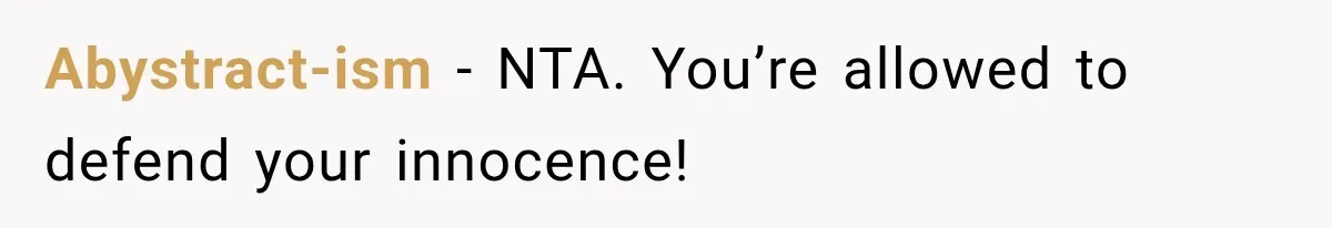 Woman Discovers Her Family Believed a 25-Year-Old Lie About Her, So She Finally Speaks Up Abystract-ism − NTA. You’re allowed to defend your innocence!