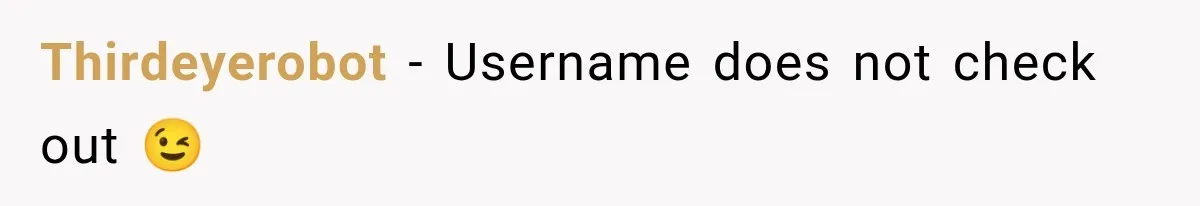 Thirdeyerobot − Username does not check out 😉