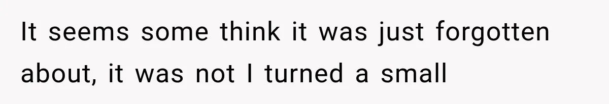 It seems some think it was just forgotten about, it was not I turned a small
