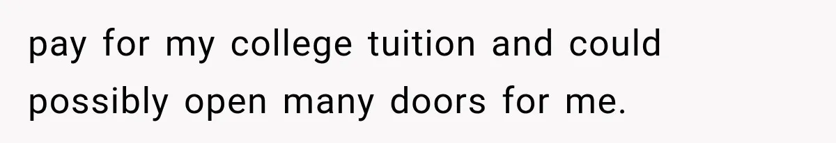 Author Refuses to Change Her Pen Name After Her Ex’s New Girlfriend Claims It Belongs to Her pay for my college tuition and could possibly open many doors for me.