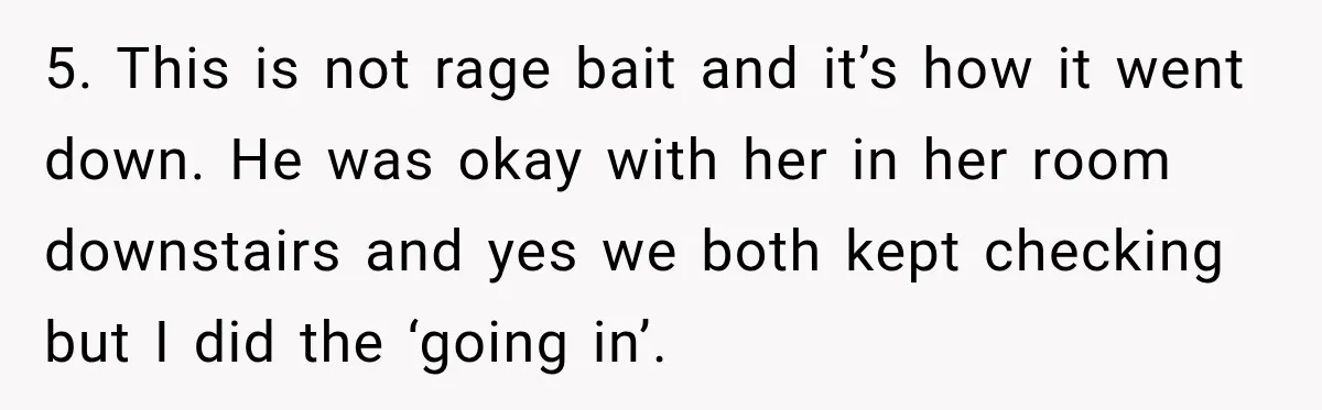 Widow Lets Sick Daughter Sleep On The Couch, But Her Boyfriend Says She’s Disrespecting Him 5. This is not rage bait and it’s how it went down. He was okay with her in her room downstairs and yes we both kept checking but I did...