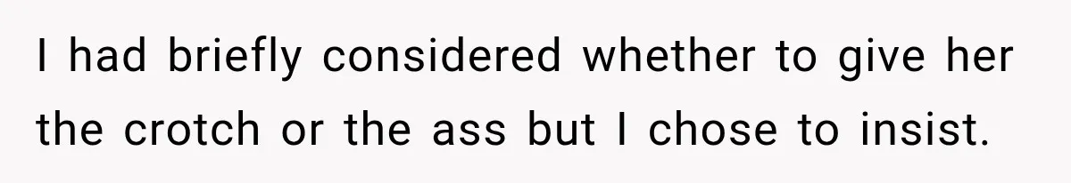 Woman Pretends To Sleep In A Stranger’s Plane Seat, Then Gets Called Out Before Takeoff I had briefly considered whether to give her the crotch or the ass but I chose to insist.