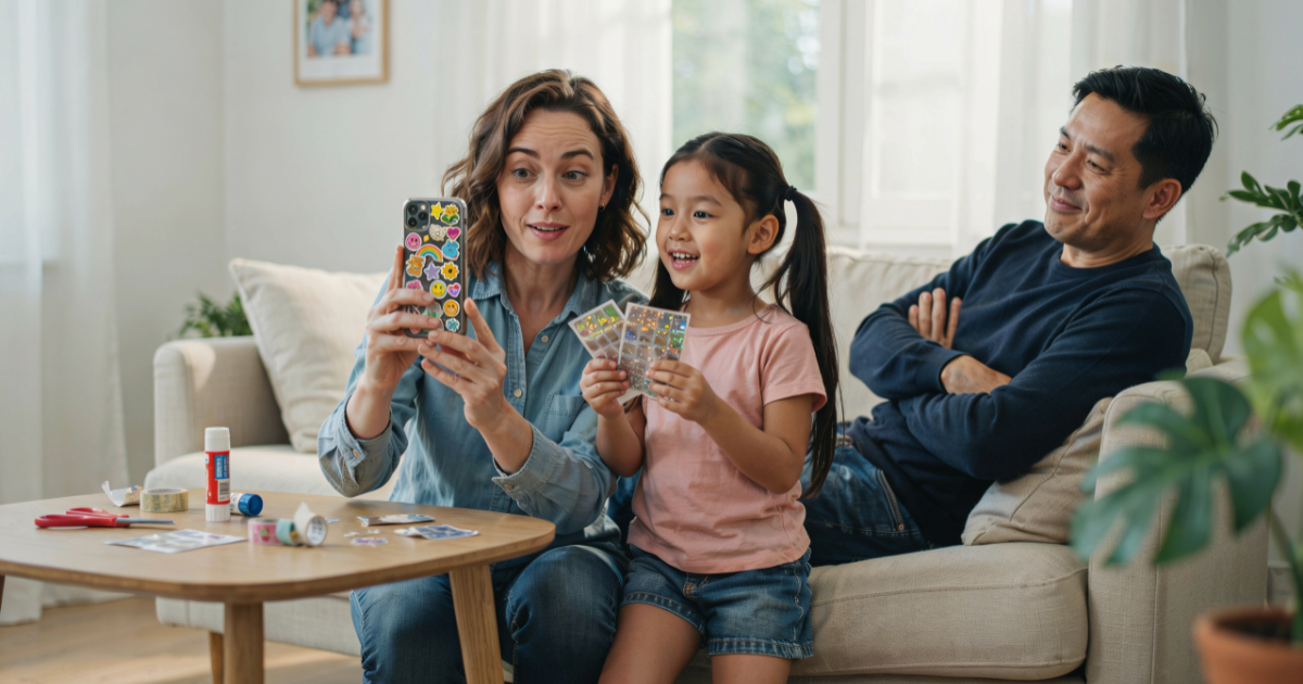 Niece Covered His Phone In Stickers, Then Her Honest Reason Completely Destroyed Him