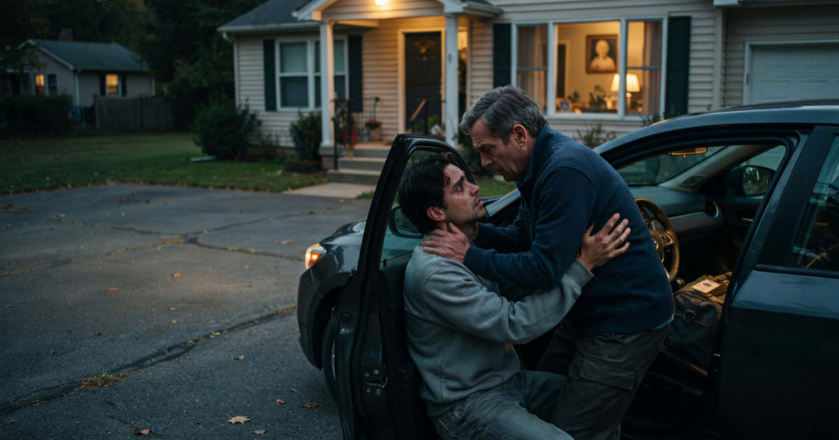 Father Found His Son Crying Alone In His Car, Then Learned He Was Falling Apart
