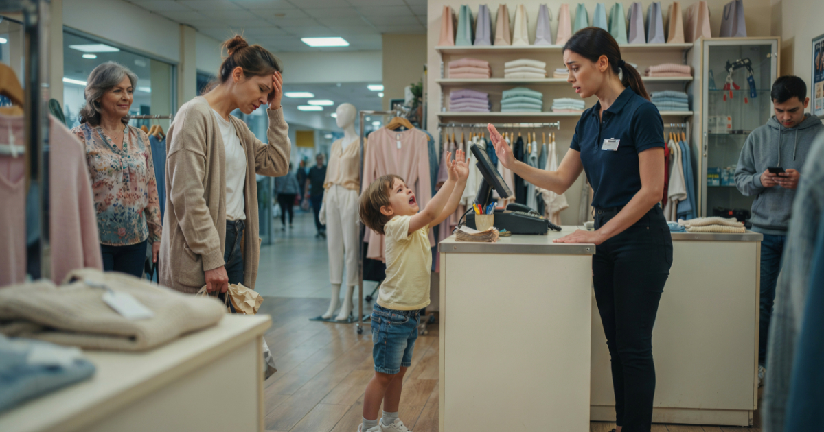 Retail Worker Watches Mom Ignore Child’s Meltdown, Then Gets Blamed For Stepping In
