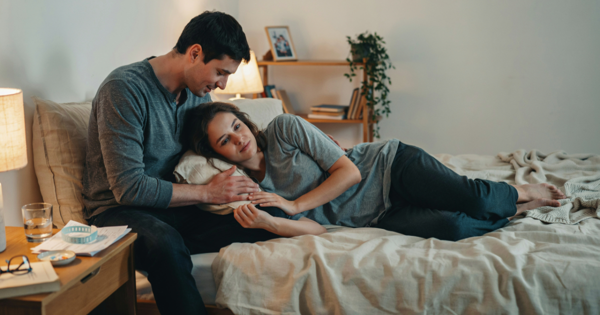 Woman Lets Boyfriend Touch Her Stomach After Years Of Discomfort And Gets Unexpectedly Emotional