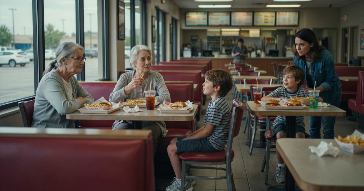 Woman Refuses to Move From Fast-Food Table, So Entitled Family Spends Lunch Fuming