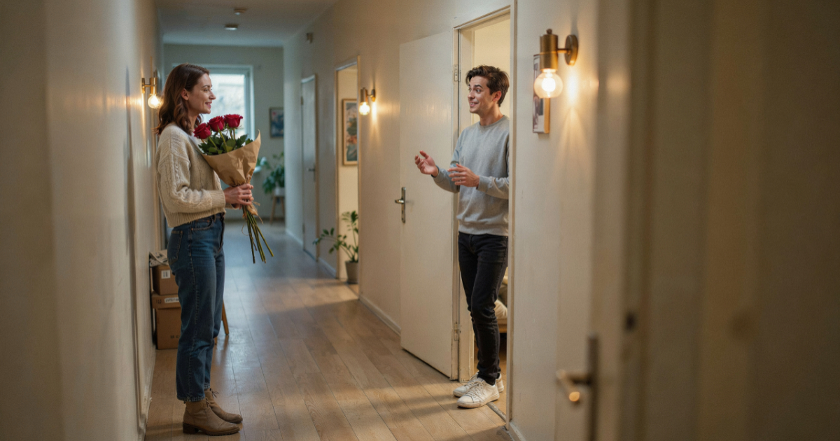 Man Sends Valentine’s Flowers to the Wrong Woman, Then She Appears at His Door Three Days Later
