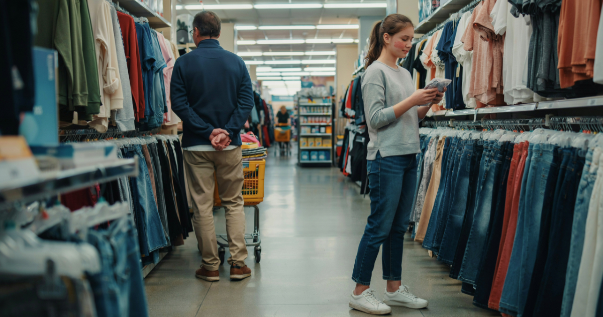 Teen Girl Feels Awkward Shopping With Dad, But His Response Restores Her Trust