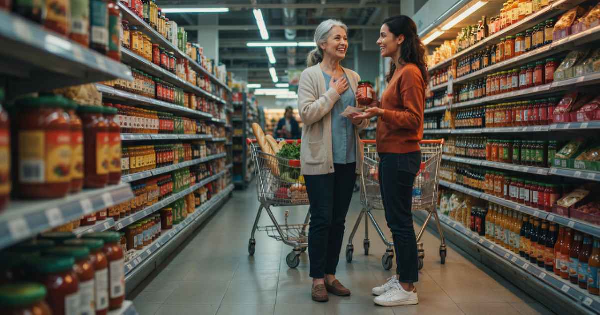 Stranger Reveals Heartbreak In Grocery Store, And One Perfect Joke Makes Her Laugh Again