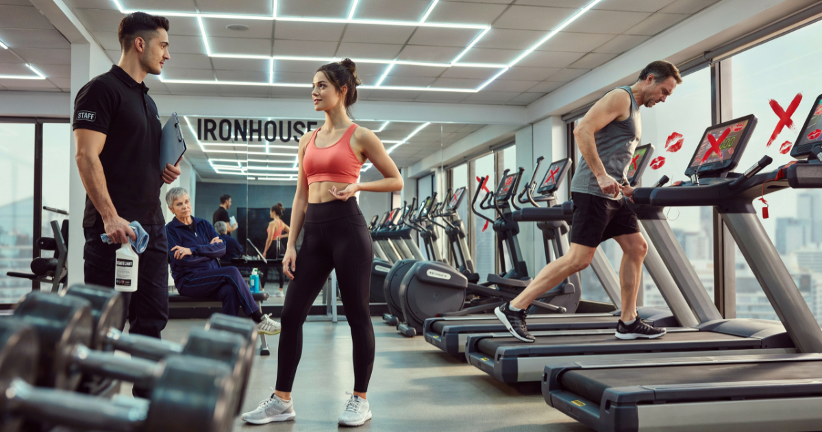 Gym Woman Marks Equipment With Lipstick, Then Gets A Lesson In Gym Etiquette Gym Woman Marks Equipment With Lipstick, Then Gets A Lesson In Gym Etiquette