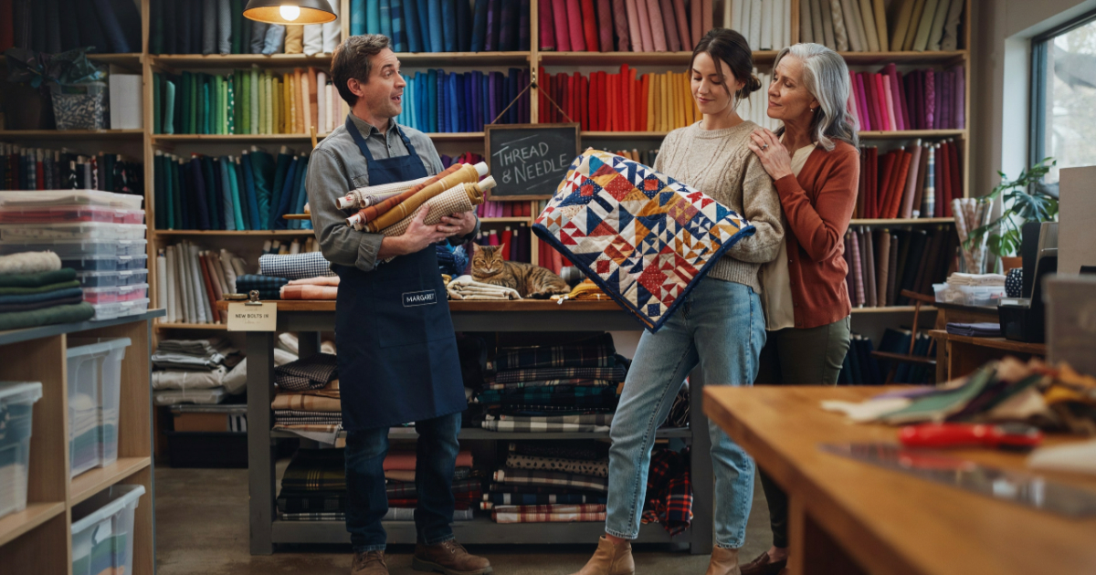 Quilting Shop Employee Underestimates Young Woman, Then Sees Her Expert-Level Work
