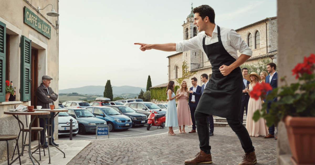 Café Owner Allowed Six Wedding Cars, But Guests Took Over His Entire Parking Lot