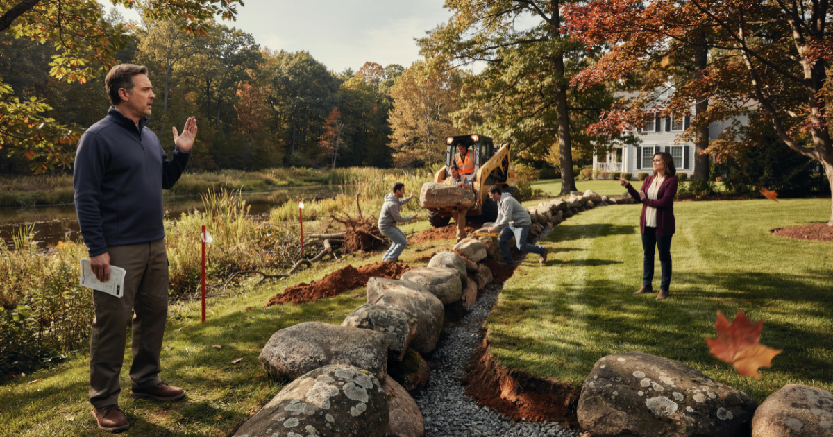 Neighbor Keeps Trespassing, Then Hires Workers to Remove Massive Boulders From Someone Else’s Property