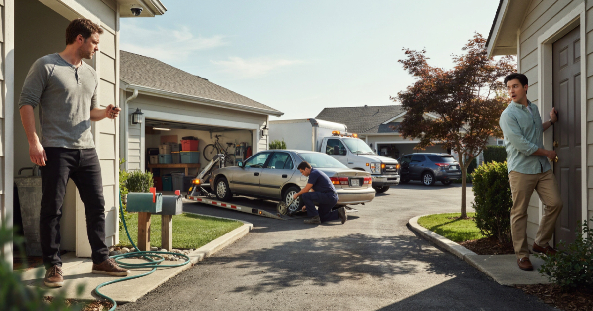 Neighbor Keeps Blocking Man’s Garage, So One Tow Bill Finally Teaches Him Where to Park