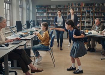 Eight-Year-Old Orders Woman Off Library Computer, Then Starts Making Disturbing Comments Across the Room