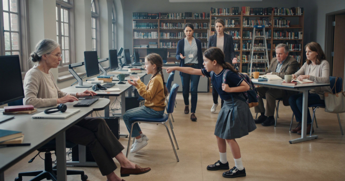 Eight-Year-Old Orders Woman Off Library Computer, Then Starts Making Disturbing Comments Across the Room