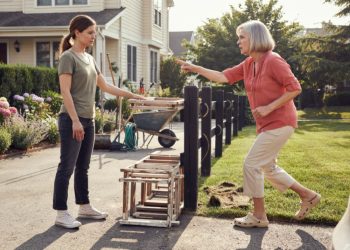 Neighbor Keeps Mowing Someone Else’s Lawn, Then Starts Screaming Over Furniture Outside Their House