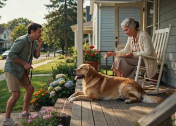 Golden Retriever Keeps Disappearing, Then Owner Finds Him Relaxing With His Secret Second Grandma