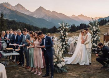 Wedding Guests Get Stunning Views, Cold Pizza, And A Reminder They Were Basically Props