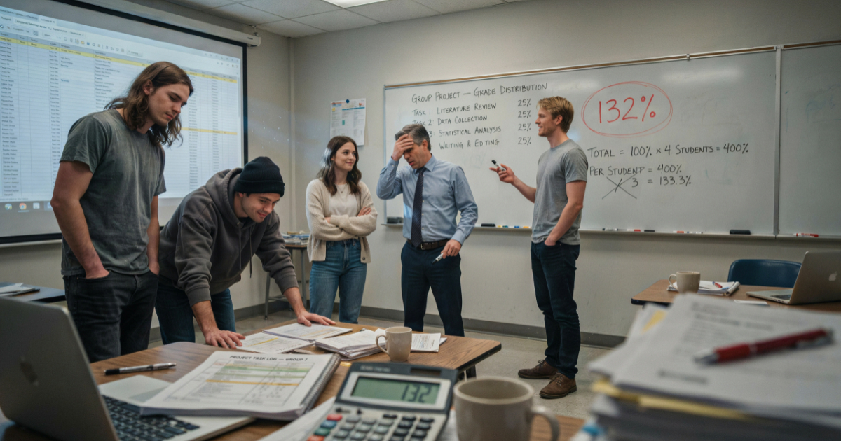 Professor Demands Perfectly Equal Group Work, Then Students Hand Him A 132% Project