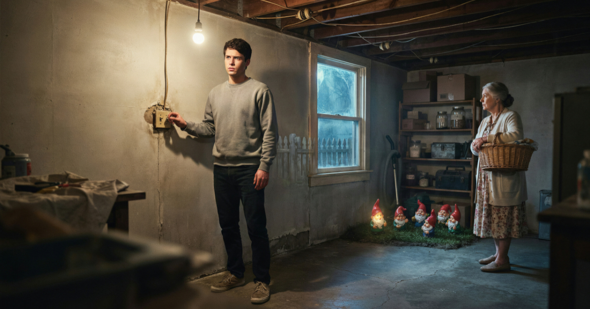 Grandchild Finds Mystery Basement Switch, Then A Neighbor’s Garden Gnome Starts Glowing