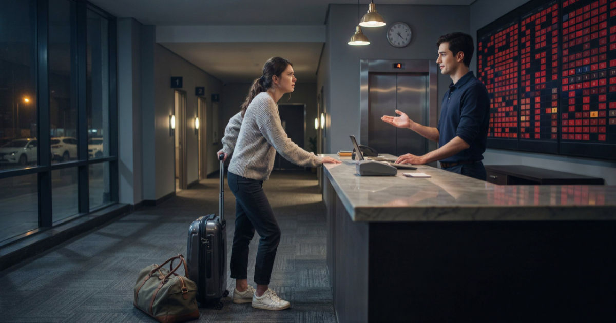 Guest Books Saturday, Shows Up At 4 A.M., Then Acts Shocked There’s No Room