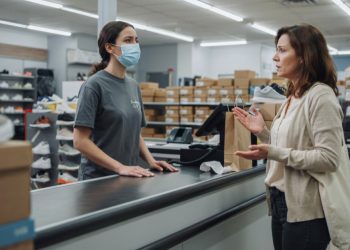 Customer Mocks Retail Worker’s Mask, Then One Personal Answer Ends the Conversation