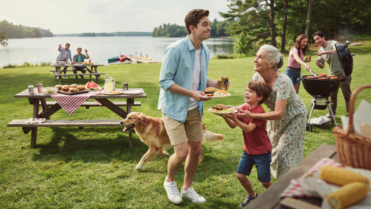Man Accidentally Crashes Stranger’s BBQ, Then Becomes Their Favorite “Family Member”