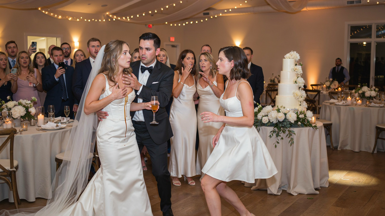 Bride Thinks Drunk Guest Ruined Her Dress by Accident, Then Learns the Truth 17 Years Later