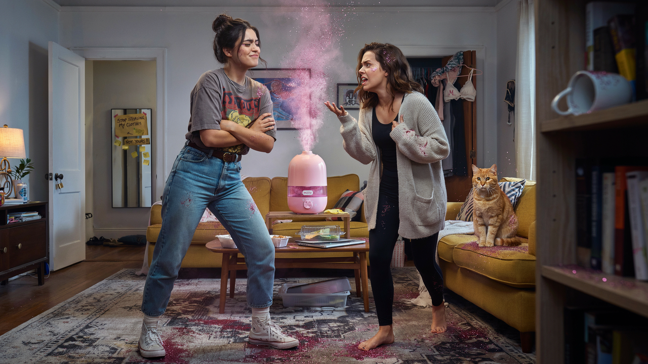 Woman Glitter-Bombs Roommate’s Humidifier After She Keeps Stealing Clothes, and Chaos Fills the Apartment