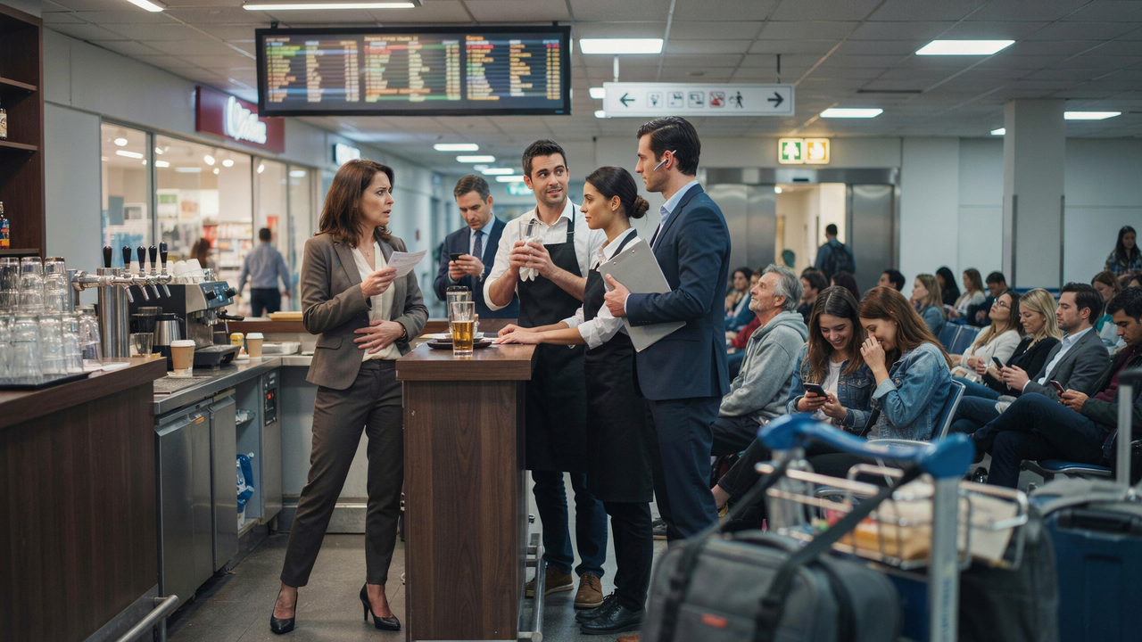 Karen Demands a Manager at Airport Bar, But Her Bathroom Emergency Ruins Her Complaint
