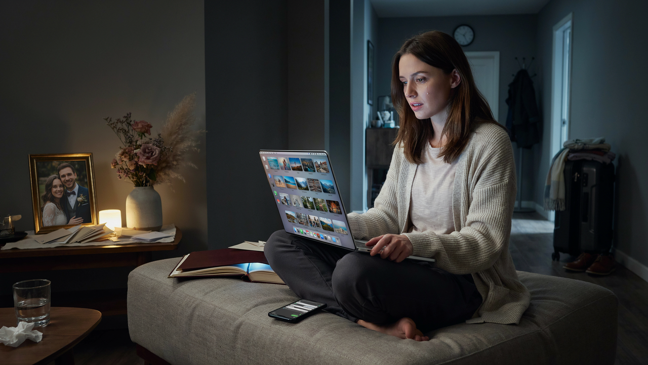 Newlywed Discovers Hidden Photos of Husband’s Affair Partner and Realizes His Biggest Lie Was Never Over