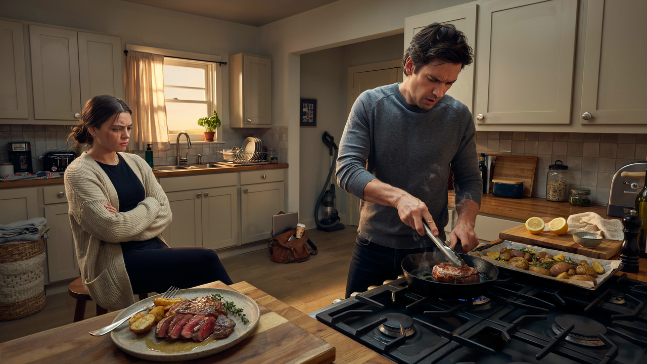 Husband Cooks Wife a Steak, Then She Accuses Him of Lying About Gordon Ramsay Husband Cooks Wife a Steak, Then She Accuses Him of Lying About Gordon Ramsay
