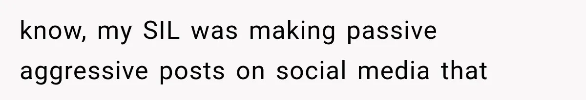 Family Shows Up Uninvited After Mocking His Struggle, But His Relatives Finally Call Them Out know, my SIL was making passive aggressive posts on social media that