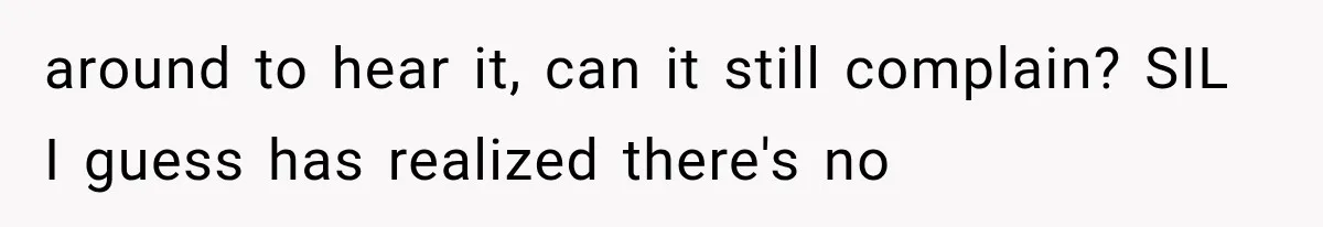 Family Shows Up Uninvited After Mocking His Struggle, But His Relatives Finally Call Them Out around to hear it, can it still complain? SIL I guess has realized there's no