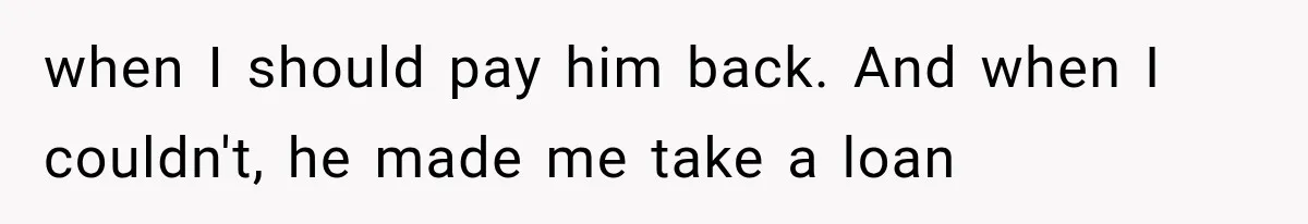 Millionaire Boyfriend Makes Her Split Every Bill, So She Finally Realizes She’s Been Alone All Along when I should pay him back. And when I couldn't, he made me take a loan
