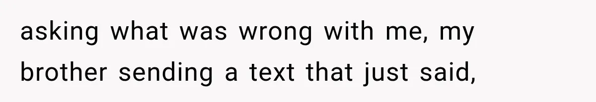 Man Bans Brother From Thanksgiving, Then Reveals the Betrayal That Destroyed His Family asking what was wrong with me, my brother sending a text that just said,