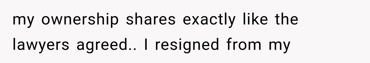 Wife Leaves Quiet Husband for Being “Unambitious,” Then Discovers He Built Her Family’s Empire my ownership shares exactly like the lawyers agreed.. I resigned from my