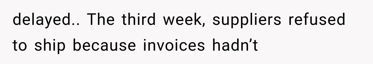 Wife Leaves Quiet Husband for Being “Unambitious,” Then Discovers He Built Her Family’s Empire delayed.. The third week, suppliers refused to ship because invoices hadn’t