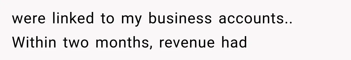 Wife Leaves Quiet Husband for Being “Unambitious,” Then Discovers He Built Her Family’s Empire were linked to my business accounts.. Within two months, revenue had