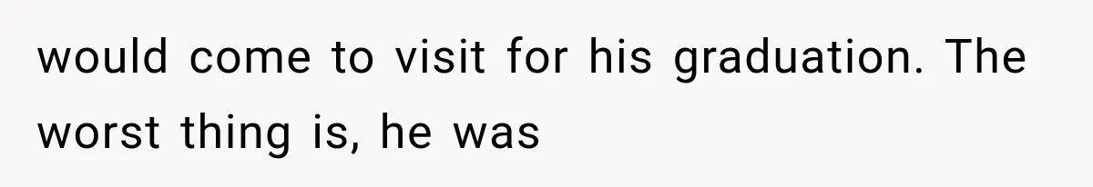 Father Gives His Classic Car to Stepson, Then Learns His Son Had Been Waiting for It His Entire Life would come to visit for his graduation. The worst thing is, he was