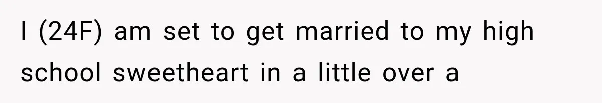 Bride’s Old Classmate Confesses Love Before the Wedding, Then Accuses Her of Ruining Everything I (24F) am set to get married to my high school sweetheart in a little over a